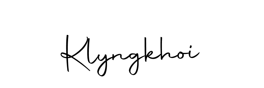 Create a beautiful signature design for name Klyngkhoi. With this signature (Autography-DOLnW) fonts, you can make a handwritten signature for free. Klyngkhoi signature style 10 images and pictures png