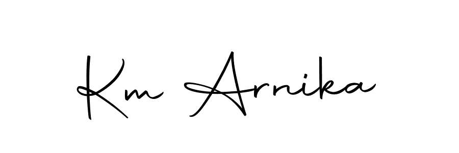 How to Draw Km Arnika signature style? Autography-DOLnW is a latest design signature styles for name Km Arnika. Km Arnika signature style 10 images and pictures png