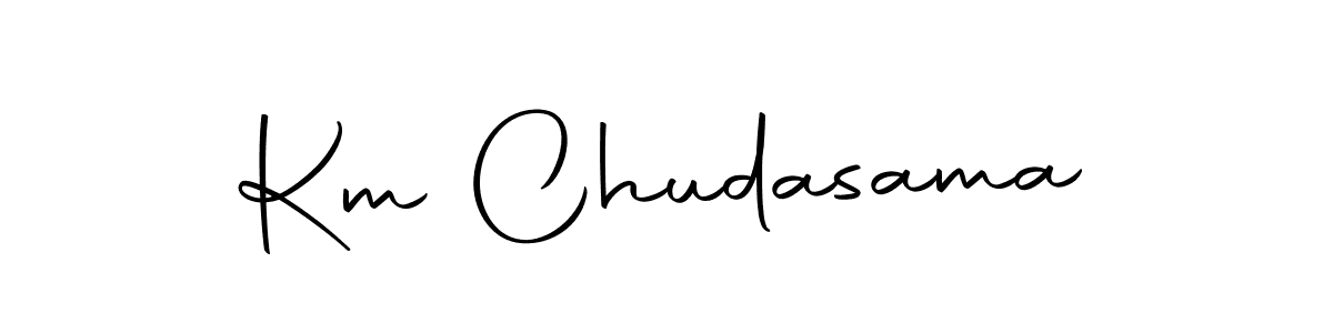 Autography-DOLnW is a professional signature style that is perfect for those who want to add a touch of class to their signature. It is also a great choice for those who want to make their signature more unique. Get Km Chudasama name to fancy signature for free. Km Chudasama signature style 10 images and pictures png