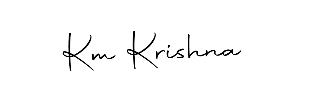 How to make Km Krishna name signature. Use Autography-DOLnW style for creating short signs online. This is the latest handwritten sign. Km Krishna signature style 10 images and pictures png