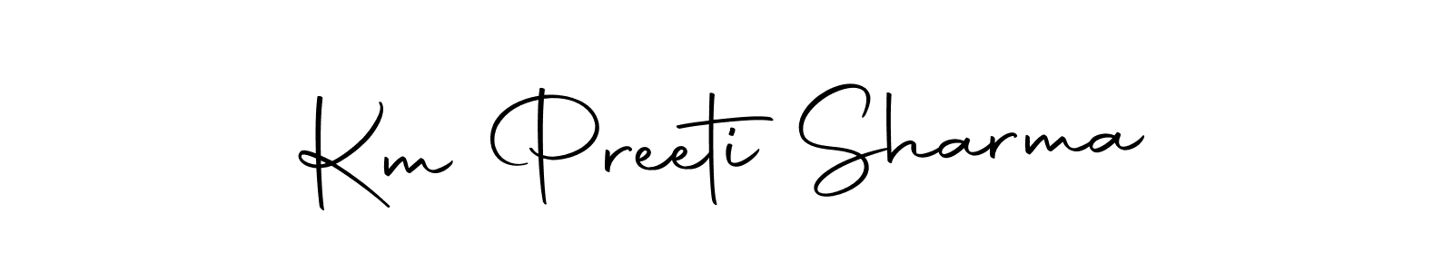 Autography-DOLnW is a professional signature style that is perfect for those who want to add a touch of class to their signature. It is also a great choice for those who want to make their signature more unique. Get Km Preeti Sharma name to fancy signature for free. Km Preeti Sharma signature style 10 images and pictures png