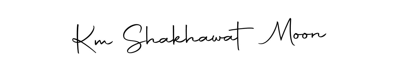 Here are the top 10 professional signature styles for the name Km Shakhawat Moon. These are the best autograph styles you can use for your name. Km Shakhawat Moon signature style 10 images and pictures png