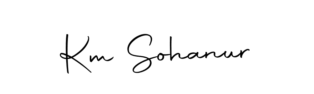 if you are searching for the best signature style for your name Km Sohanur. so please give up your signature search. here we have designed multiple signature styles  using Autography-DOLnW. Km Sohanur signature style 10 images and pictures png