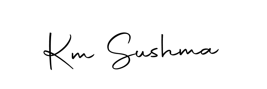 Make a short Km Sushma signature style. Manage your documents anywhere anytime using Autography-DOLnW. Create and add eSignatures, submit forms, share and send files easily. Km Sushma signature style 10 images and pictures png