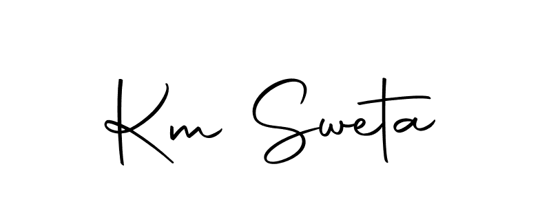 Make a beautiful signature design for name Km Sweta. Use this online signature maker to create a handwritten signature for free. Km Sweta signature style 10 images and pictures png