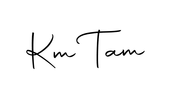 Use a signature maker to create a handwritten signature online. With this signature software, you can design (Autography-DOLnW) your own signature for name Km Tam. Km Tam signature style 10 images and pictures png