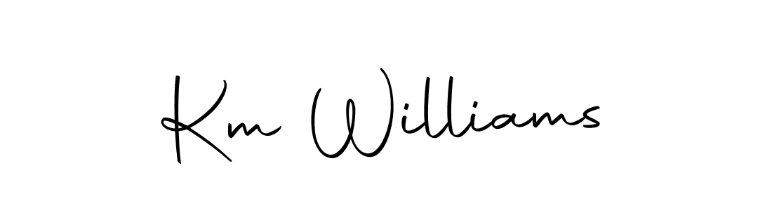 if you are searching for the best signature style for your name Km Williams. so please give up your signature search. here we have designed multiple signature styles  using Autography-DOLnW. Km Williams signature style 10 images and pictures png