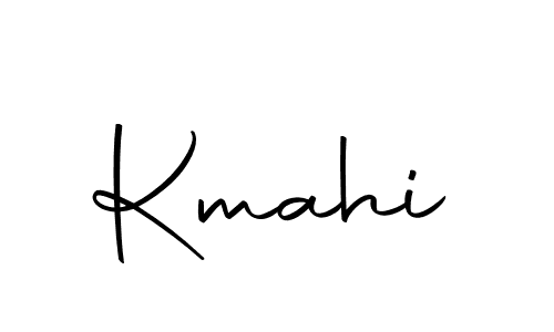 Use a signature maker to create a handwritten signature online. With this signature software, you can design (Autography-DOLnW) your own signature for name Kmahi. Kmahi signature style 10 images and pictures png