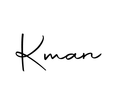 Design your own signature with our free online signature maker. With this signature software, you can create a handwritten (Autography-DOLnW) signature for name Kman. Kman signature style 10 images and pictures png