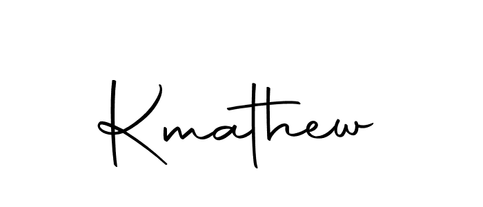 Create a beautiful signature design for name Kmathew. With this signature (Autography-DOLnW) fonts, you can make a handwritten signature for free. Kmathew signature style 10 images and pictures png