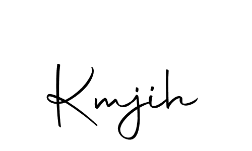 Design your own signature with our free online signature maker. With this signature software, you can create a handwritten (Autography-DOLnW) signature for name Kmjih. Kmjih signature style 10 images and pictures png