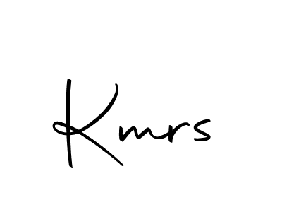 Make a beautiful signature design for name Kmrs. With this signature (Autography-DOLnW) style, you can create a handwritten signature for free. Kmrs signature style 10 images and pictures png