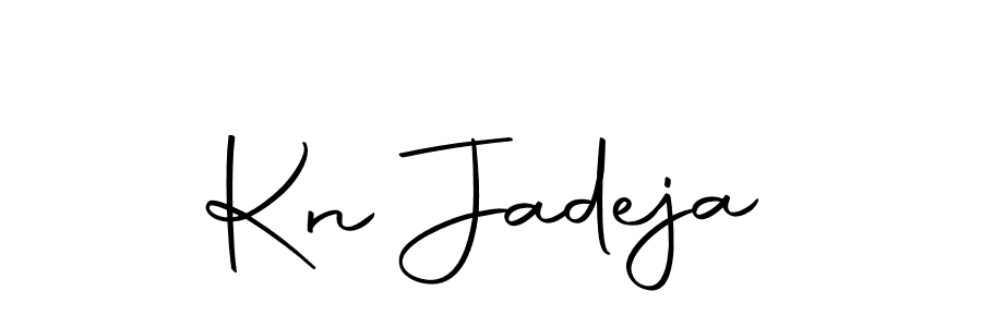 How to make Kn Jadeja name signature. Use Autography-DOLnW style for creating short signs online. This is the latest handwritten sign. Kn Jadeja signature style 10 images and pictures png