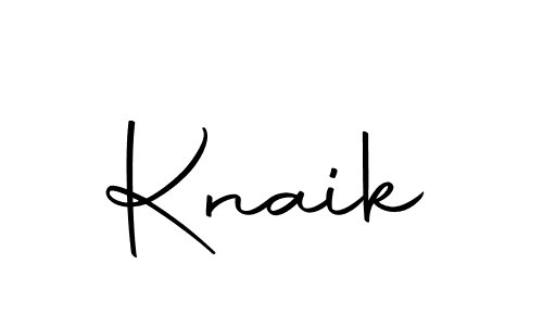Make a beautiful signature design for name Knaik. Use this online signature maker to create a handwritten signature for free. Knaik signature style 10 images and pictures png