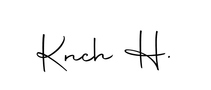 if you are searching for the best signature style for your name Knch H.. so please give up your signature search. here we have designed multiple signature styles  using Autography-DOLnW. Knch H. signature style 10 images and pictures png