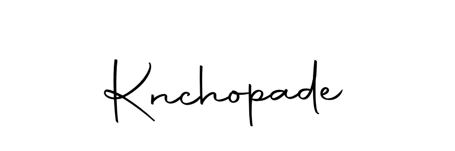 Design your own signature with our free online signature maker. With this signature software, you can create a handwritten (Autography-DOLnW) signature for name Knchopade. Knchopade signature style 10 images and pictures png