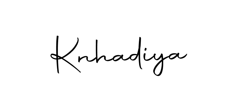 if you are searching for the best signature style for your name Knhadiya. so please give up your signature search. here we have designed multiple signature styles  using Autography-DOLnW. Knhadiya signature style 10 images and pictures png