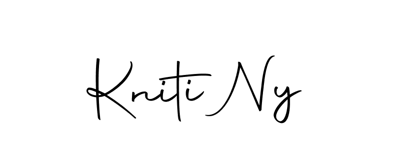 How to make Kniti Ny name signature. Use Autography-DOLnW style for creating short signs online. This is the latest handwritten sign. Kniti Ny signature style 10 images and pictures png