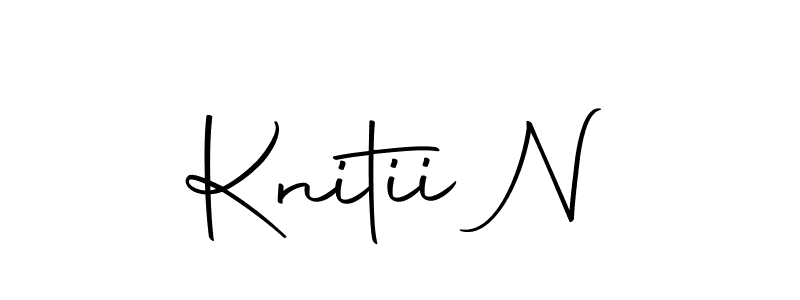 Use a signature maker to create a handwritten signature online. With this signature software, you can design (Autography-DOLnW) your own signature for name Knitii N. Knitii N signature style 10 images and pictures png