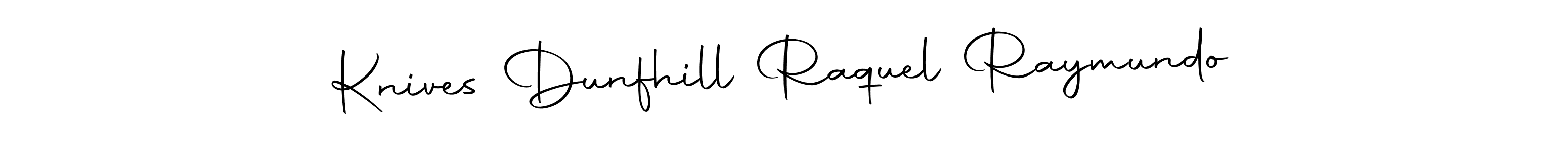 Once you've used our free online signature maker to create your best signature Autography-DOLnW style, it's time to enjoy all of the benefits that Knives Dunfhill Raquel Raymundo name signing documents. Knives Dunfhill Raquel Raymundo signature style 10 images and pictures png