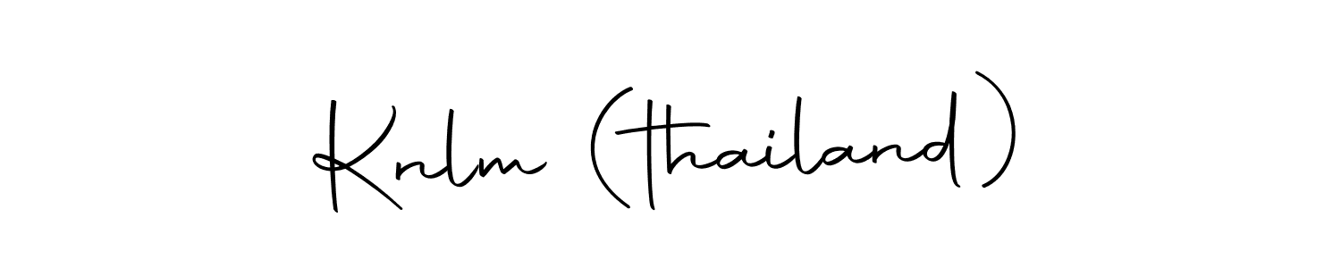 How to make Knlm (thailand) name signature. Use Autography-DOLnW style for creating short signs online. This is the latest handwritten sign. Knlm (thailand) signature style 10 images and pictures png