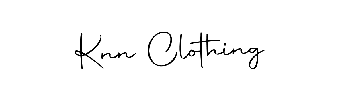 Design your own signature with our free online signature maker. With this signature software, you can create a handwritten (Autography-DOLnW) signature for name Knn Clothing. Knn Clothing signature style 10 images and pictures png