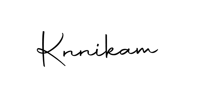 Use a signature maker to create a handwritten signature online. With this signature software, you can design (Autography-DOLnW) your own signature for name Knnikam. Knnikam signature style 10 images and pictures png