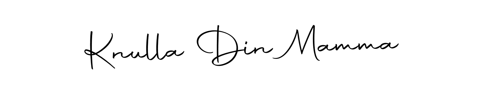 How to make Knulla Din Mamma signature? Autography-DOLnW is a professional autograph style. Create handwritten signature for Knulla Din Mamma name. Knulla Din Mamma signature style 10 images and pictures png