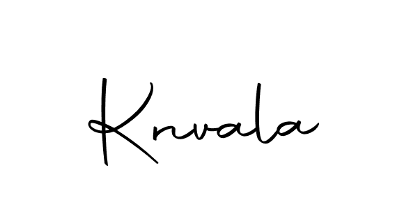 Make a beautiful signature design for name Knvala. With this signature (Autography-DOLnW) style, you can create a handwritten signature for free. Knvala signature style 10 images and pictures png