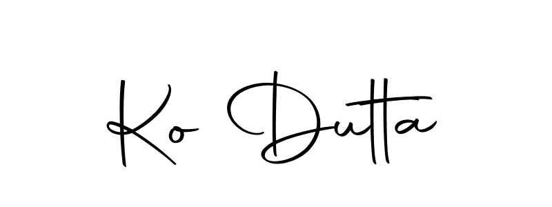 How to make Ko Dutta signature? Autography-DOLnW is a professional autograph style. Create handwritten signature for Ko Dutta name. Ko Dutta signature style 10 images and pictures png