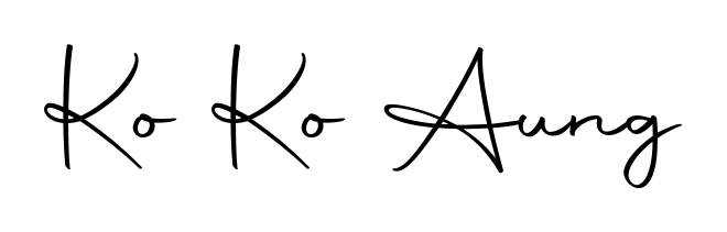 A sleek calligraphic signature for name Ko Ko Aung utilizing Autography-DOLnW styling. Great for adding personal signatures to photos and art. Ko Ko Aung signature style 10 images and pictures png