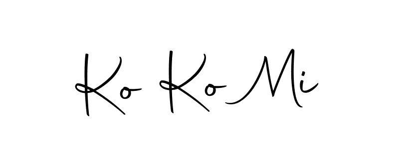 The best way (Autography-DOLnW) to make a short signature is to pick only two or three words in your name. The name Ko Ko Mi include a total of six letters. For converting this name. Ko Ko Mi signature style 10 images and pictures png