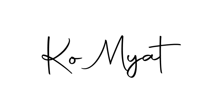You should practise on your own different ways (Autography-DOLnW) to write your name (Ko Myat) in signature. don't let someone else do it for you. Ko Myat signature style 10 images and pictures png
