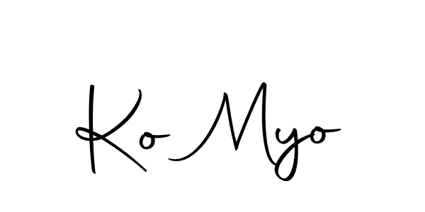 Ko Myo stylish signature style. Best Handwritten Sign (Autography-DOLnW) for my name. Handwritten Signature Collection Ideas for my name Ko Myo. Ko Myo signature style 10 images and pictures png