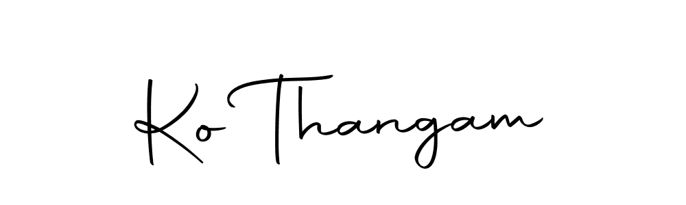 How to make Ko Thangam signature? Autography-DOLnW is a professional autograph style. Create handwritten signature for Ko Thangam name. Ko Thangam signature style 10 images and pictures png