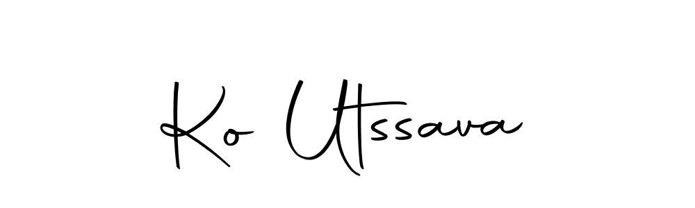 How to make Ko Utssava signature? Autography-DOLnW is a professional autograph style. Create handwritten signature for Ko Utssava name. Ko Utssava signature style 10 images and pictures png