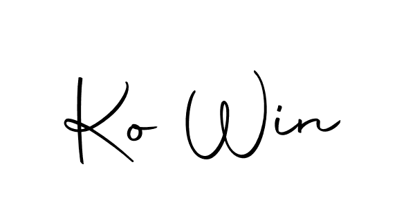 Use a signature maker to create a handwritten signature online. With this signature software, you can design (Autography-DOLnW) your own signature for name Ko Win. Ko Win signature style 10 images and pictures png