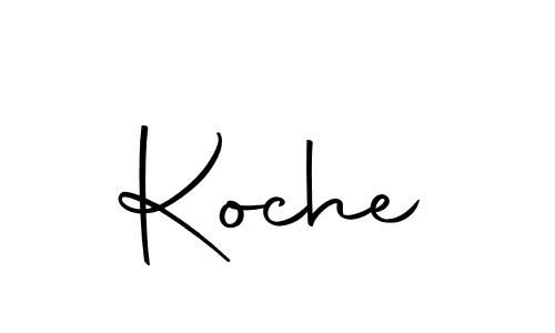 Design your own signature with our free online signature maker. With this signature software, you can create a handwritten (Autography-DOLnW) signature for name Koche. Koche signature style 10 images and pictures png