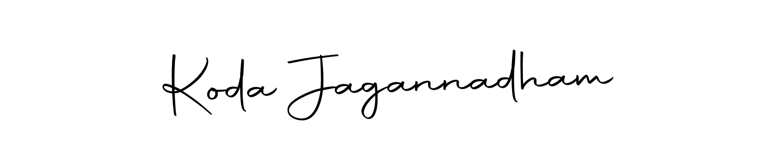 Create a beautiful signature design for name Koda Jagannadham. With this signature (Autography-DOLnW) fonts, you can make a handwritten signature for free. Koda Jagannadham signature style 10 images and pictures png