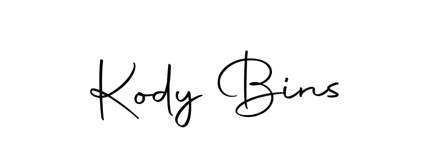 Create a beautiful signature design for name Kody Bins. With this signature (Autography-DOLnW) fonts, you can make a handwritten signature for free. Kody Bins signature style 10 images and pictures png