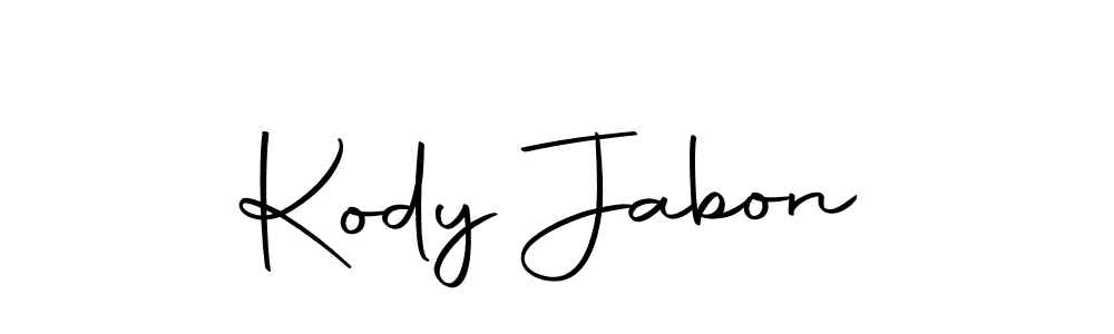 Kody Jabon stylish signature style. Best Handwritten Sign (Autography-DOLnW) for my name. Handwritten Signature Collection Ideas for my name Kody Jabon. Kody Jabon signature style 10 images and pictures png