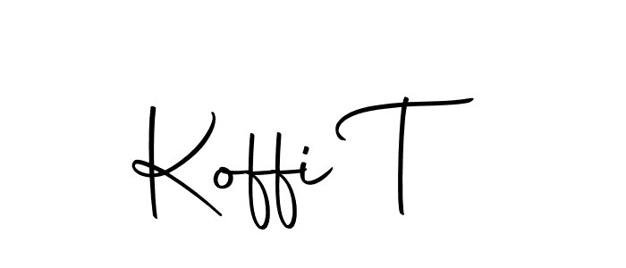 You should practise on your own different ways (Autography-DOLnW) to write your name (Koffi T) in signature. don't let someone else do it for you. Koffi T signature style 10 images and pictures png