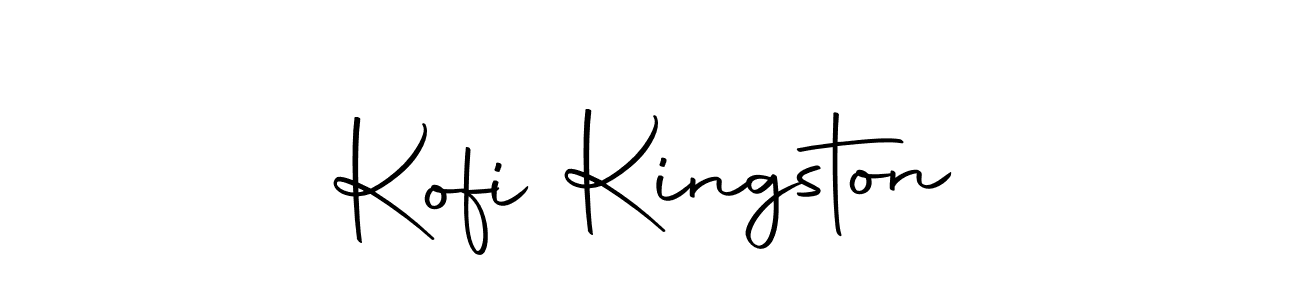 How to make Kofi Kingston name signature. Use Autography-DOLnW style for creating short signs online. This is the latest handwritten sign. Kofi Kingston signature style 10 images and pictures png