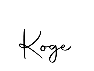 Make a beautiful signature design for name Koge. With this signature (Autography-DOLnW) style, you can create a handwritten signature for free. Koge signature style 10 images and pictures png