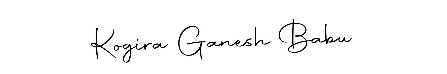 Make a beautiful signature design for name Kogira Ganesh Babu. Use this online signature maker to create a handwritten signature for free. Kogira Ganesh Babu signature style 10 images and pictures png