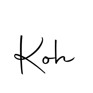 You can use this online signature creator to create a handwritten signature for the name Koh. This is the best online autograph maker. Koh signature style 10 images and pictures png