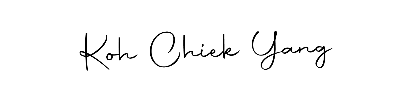 You can use this online signature creator to create a handwritten signature for the name Koh Chiek Yang. This is the best online autograph maker. Koh Chiek Yang signature style 10 images and pictures png