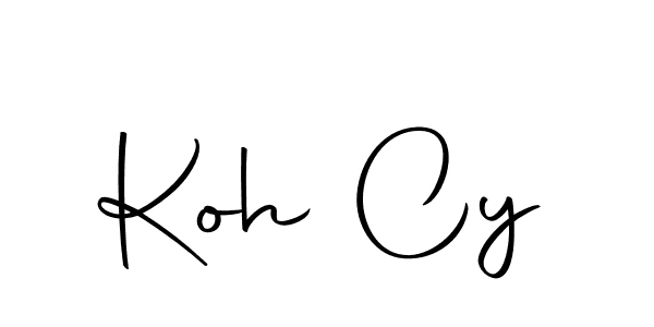 Design your own signature with our free online signature maker. With this signature software, you can create a handwritten (Autography-DOLnW) signature for name Koh Cy. Koh Cy signature style 10 images and pictures png