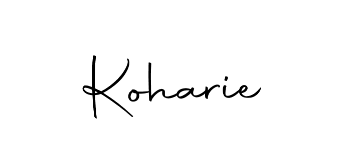 How to make Koharie signature? Autography-DOLnW is a professional autograph style. Create handwritten signature for Koharie name. Koharie signature style 10 images and pictures png