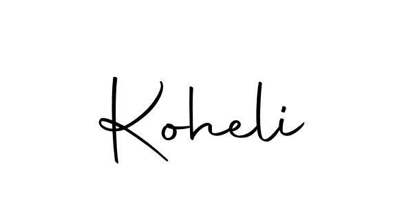 Koheli stylish signature style. Best Handwritten Sign (Autography-DOLnW) for my name. Handwritten Signature Collection Ideas for my name Koheli. Koheli signature style 10 images and pictures png